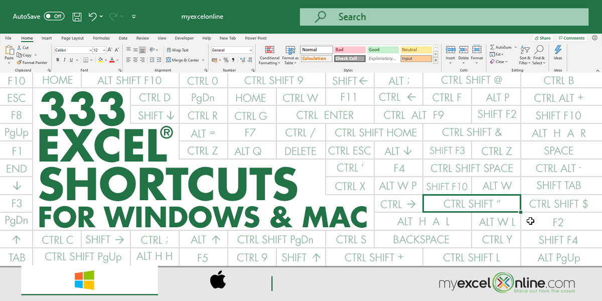 Excel Shortcut For Mac