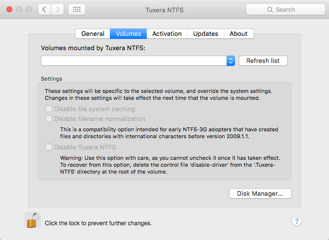 Mac os support for ntfs disk